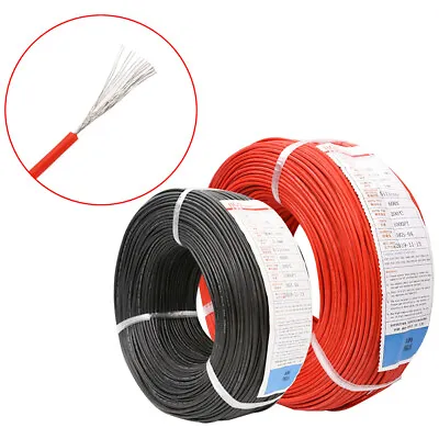 £1.50 • Buy UL3135 Flexible Electronic Wire 10-30AWG Rubber Silicone  Soft Cable Tin Copper 