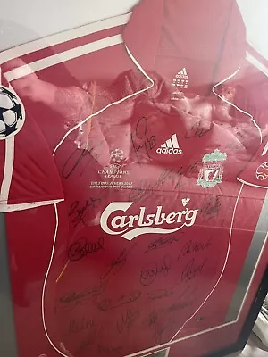 £80 • Buy Liverpool FC Team Signed Shirt, Champions Leavue Final 2007