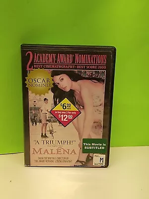 Malena (DVD ITALIAN Language 2001) Monica Bellucci Giuseppe Sulfaro RARE OOP • $11.77