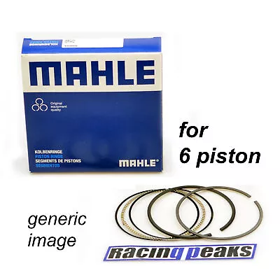 Mahle Piston Rings X6 For Porsche 911 997 3.8 Carrera M97.01 2004-2008 • $209.79