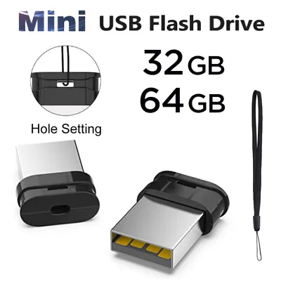 32GB 64GB USB Flash Drive Thumb U Disk  Memory Stick Low-Mini Profile Pen Drive • $6.47