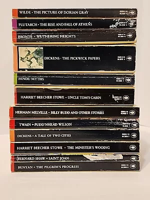 Lot Of 12 Penguin Classics Paperback Books Matching Black Spines DICKENS Bronte • $44.95