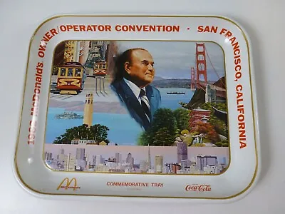 Vintage 1982 McDonald's Owner Convention Comemorative Tray Graphic Limited Rare • $34.99