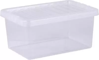 Wham Crystal 11L Small Under Bed Plastic Storage Boxes With Lids - Pack Of 5 • £21.89