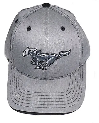 Ford Mustang Gray Hat Cotton Twill Structured With Hook And Loop Closure • $32.02