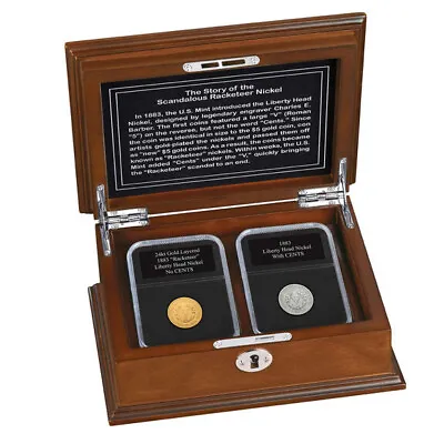 The Danbury Mint 1883 Racketeer Liberty Head Nickel Set • $98.99