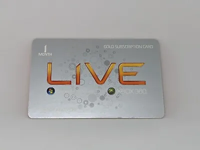 [360] 1 Month XBOX Live Gold Subscription Trial Card Microsoft Xbox 360 Windows • $9.47