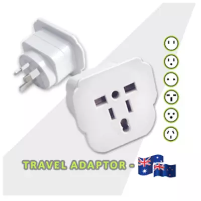 Universal Travel Adapter Power Adaptor UK EU US CA Sockets To Plug AU Australia • $39.90