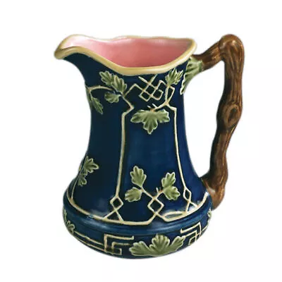 Andrea Sadek Majolica Decor Pitcher Gazebo Cobal Blue NIB • $29.99