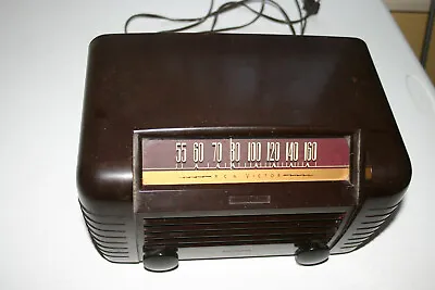 $95 • Buy TESTED WORKING Original 1946 RCA Victor Model 65X1 AM Vacuum Tube Radio