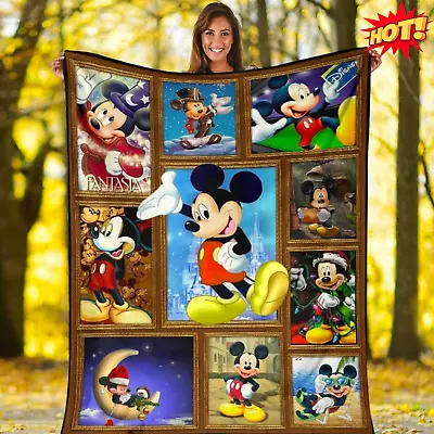 Disney Mickey Mouse Mk Mouse Magician Explorer 3d Fleece Blanket All Sizes • $75.98