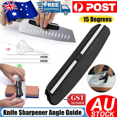 $7.85 • Buy Kitchen Knife Sharpener Ceramic Angle Guide Holder Clip For Whetstone Sharpener