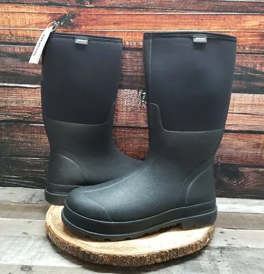 BOGS Mens Size 16 Rancher Tall Insulated Waterproof Work Boots Black 69142 $145 • $89