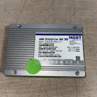 HGST Z16IZF2E-2TBUCZ Stec 2TB SAS 6Gbps (SED) 2.5  Internal Solid State Drive • $239.97