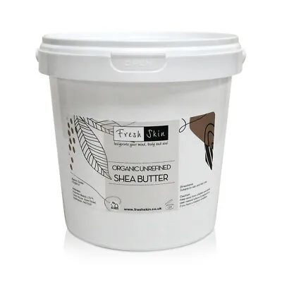 Shea Butter Organic - Unrefined Cold Pressed 100% Pure Raw & Natural • £34.99