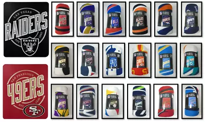 NFL Fleece Roll Throw Blanket 50  X 60  Campaign Style • $19.99