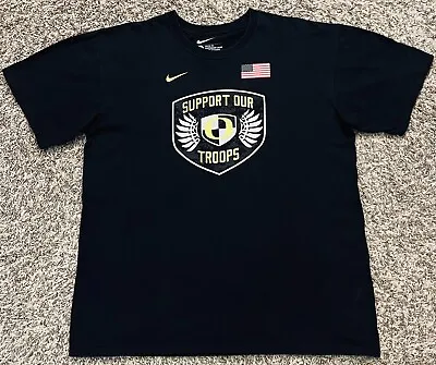 Nike Official Oregon Ducks 2010 Spring Game Support Our Troops T-Shirt L • $22.99