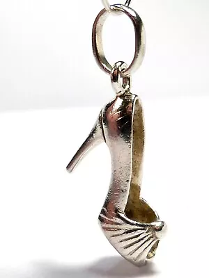 Genuine  Links Of London  Sterling Silver High Heeled Shoe Charm Pendant • £17.95