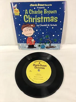 A Charlie Brown Christmas Read Along Book & Record  33 1/3 Charles Schulz 1977 • $9.90