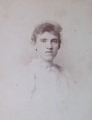 C.1890s Cabinet Card Boston MA A. Marshall Studio Beautiful Woman Closeup A40217 • $2.80