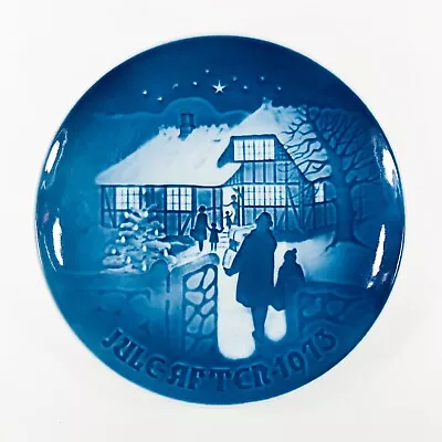 Vintage Denmark B G Copenhagen Porcelain Country Christmas 1973 Wall Plate 9073  • $24.95