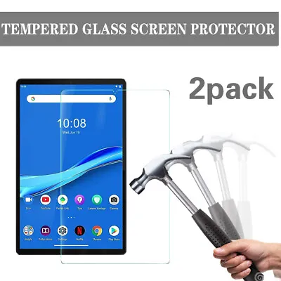 UK 2 Pack Tablet Tempered Glass Screen Protector For Lenovo Tab E7/E10/M7/M8/M10 • £7.44