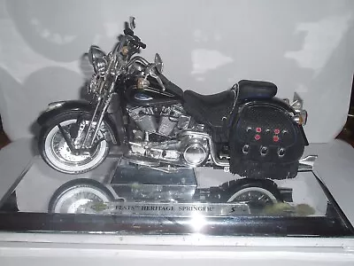 Harley Davidson FLSTS Heritage Springer 1:10 Diecast Model MAISTO Motorbike • £35