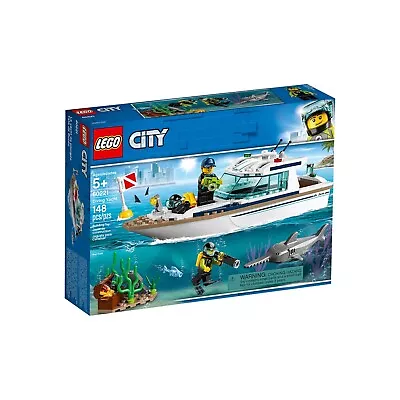 LEGO 60221 City Town Diving Boat Yacht BRAND NEW FACTORY SEALED RETIRED • $69