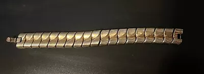 Vintage Trifari Link Bracelet Wide Band • $14.99