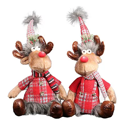 Christmas Gnome Elk Tomte Stuffed Plush Retractable Legs • $29.39