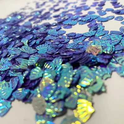 2000 Pieces Mermaid Scallop Party Glitter PVC Confetti For DIY Mold Art Nail Art • $7.99