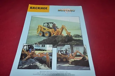 Mustang 920 930A 940 960 Skid Steer Loader Backhoe Dealer's Brochure CDIL  • $17.99