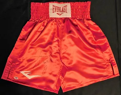 Floyd Mayweather Jr.  Signed Red Everlast Boxing Trunks / Shorts PSA Authentic • $429.60