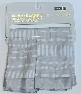 Loulou Lollipop Baby Infant Newborn Muslin Security Blanket Swaddles Grey 2-pk • $10