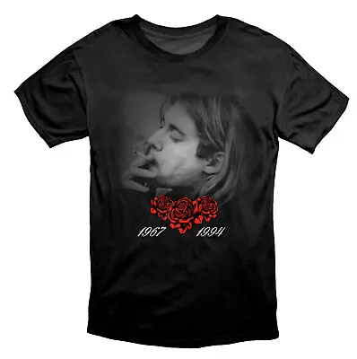 Kurt Cobain Nirvana Icon Music 67 - 94 T Shirt Black • £18.49