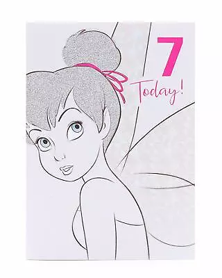7th Tinker Bell Disney Card For 7 Year Old Girl • £5.49