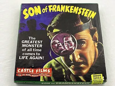 SON OF FRANKENSTEIN Vintage Castle Films 8mm Movie (No. 1033) Boris Karloff Nice • $29.99