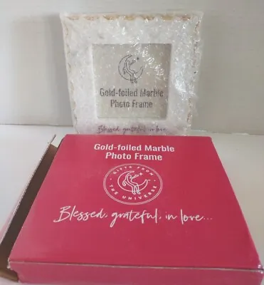 Gold-foiled Marble Photo Frame Blessed Grateful In Love • $15.99