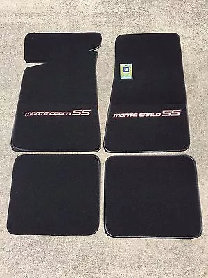 Carpeted Floor Mats - Small Gray Monte Carlo SS On Black • $139.99
