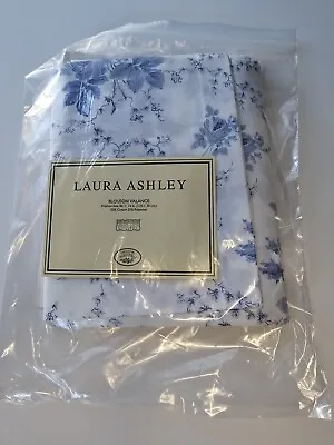 NEW VTG Laura Ashley Sophia Blue Floral Blouson Valance 86  X 15  • $33.99