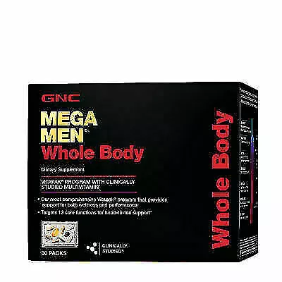 GNC Mega Men Whole Body Vitapak Program Tablets - 30 Count • $72.99