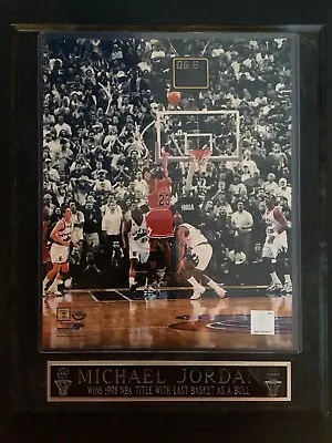Michael Jordan Limited Edition Last Shot Chicago Bulls Upper Deck Plaque • $20