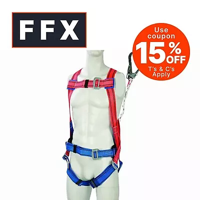 Silverline 254301 Safety Harness And Lanyard Restraint Kit Fall Protection • £39.65