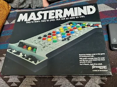MASTERMIND BOARD GAME.  Memory Strategy Game. Box/game Great Shape. See Pics • $7.99