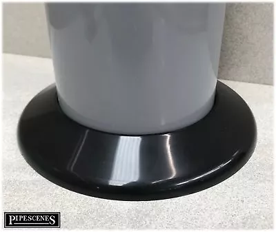 £5.35 • Buy 110mm Soil Pipe Cover BLACK Wall Or Floor Cover 170mm External 110mm Internal