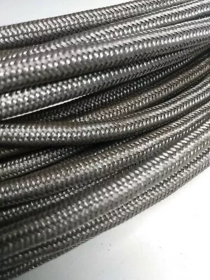 -4 AN Braided Stainless Steel Fuel Line Hose 1500 PSI Teflon AN4 4AN 1/4 NOS • $7.76