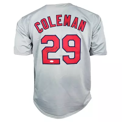 Vince Coleman Signed St. Louis Grey Baseball Jersey (JSA) • $66.95