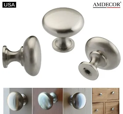 Amdecor N48304.30SN Satin Nickel Brushed Kitchen Cabinet Knob Pull Handle  • $1.99