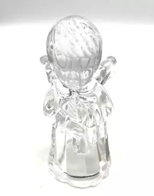 MIKASA Sweet Angel Austria Crystal Glass W/Horn Figure CANDLE HOLDER EUC • $7.16