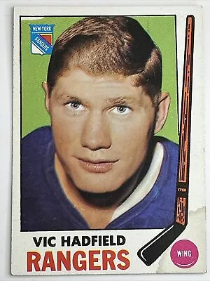 1969-70 Topps - #38 Vic Hadfield New York Rangers (stain) • $3.99